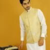 Buy Embroidered Organza Waist Coat Online