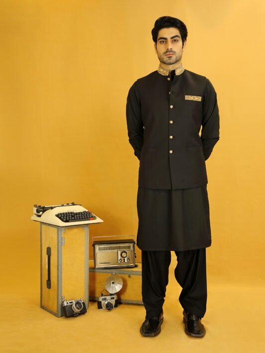 Pakistani men's waistcoat styles