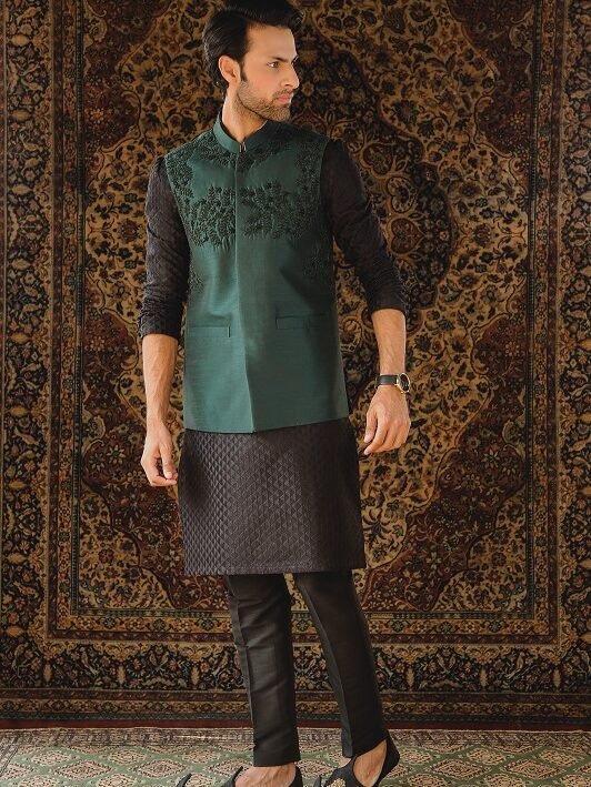 Buy silk waist coat