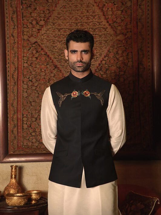 Formal Embroided Waist Coat Online