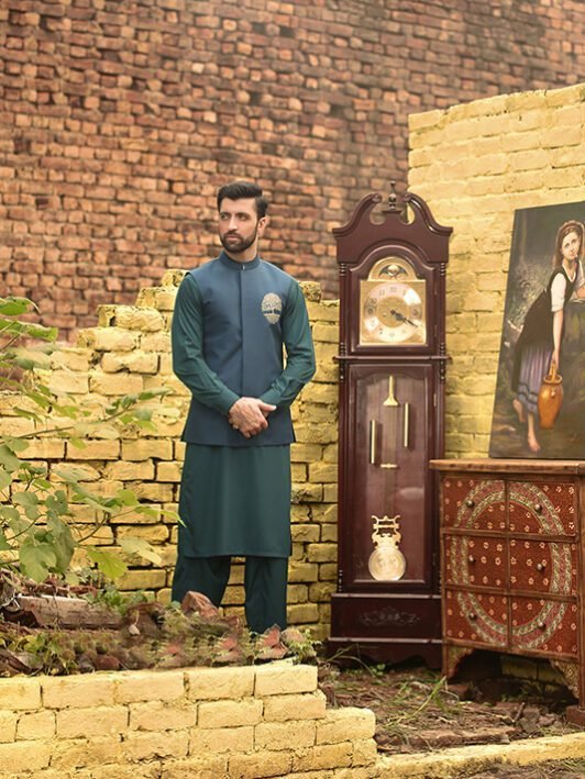 Traditional Pakistani ceremonial waistcoats