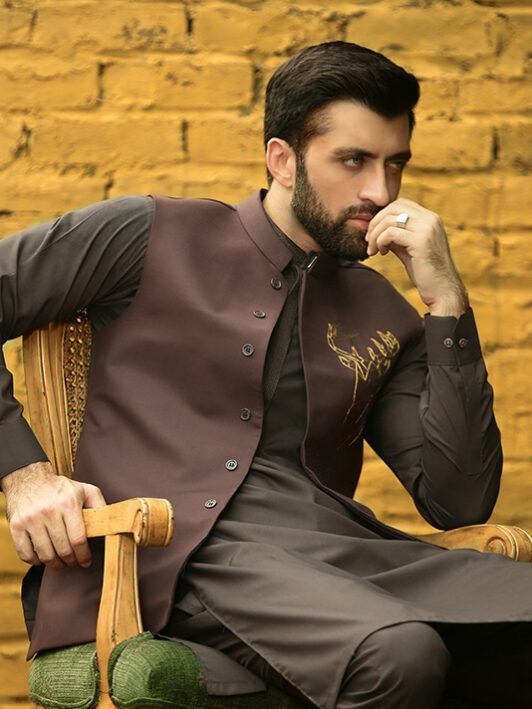 Buy Embroidered Waist Coat Online