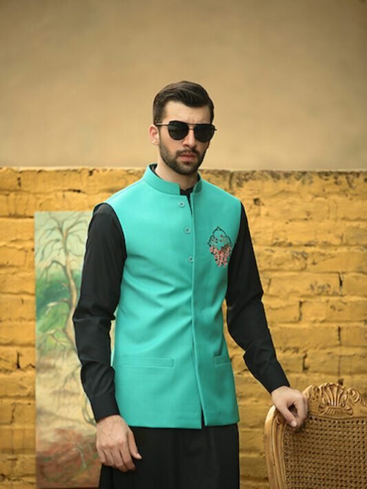 Party Wear Waist Coats PK