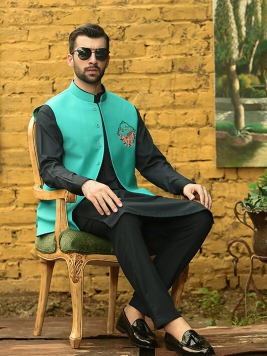 Party Wear Waist Coats PK
