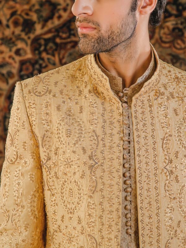 Buy embroidered silk sherwanis online
