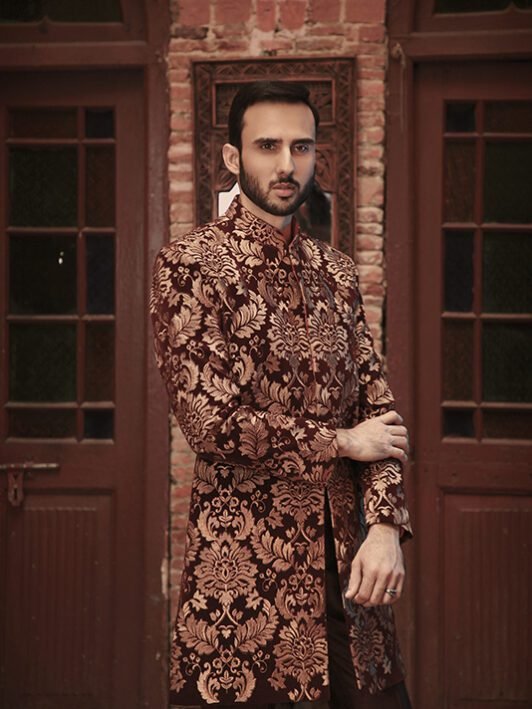 Trendy Jamwar wedding sherwani