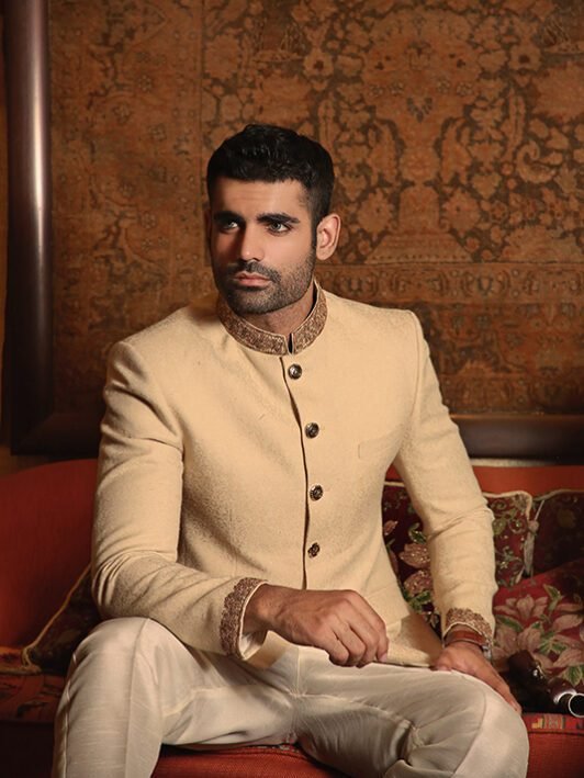 Party Wear Jamawar Prince Coats Online