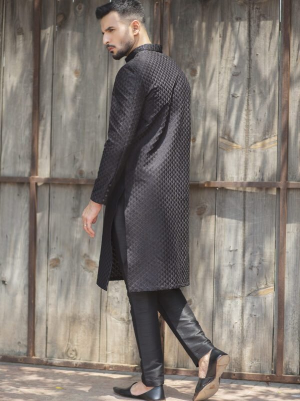Party Wear Embroidered Silk Kurta