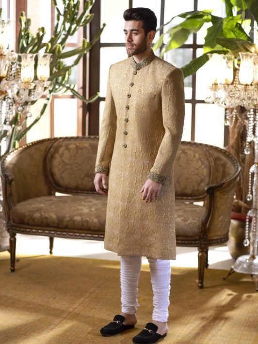 Buy Jamawar sherwanis online
