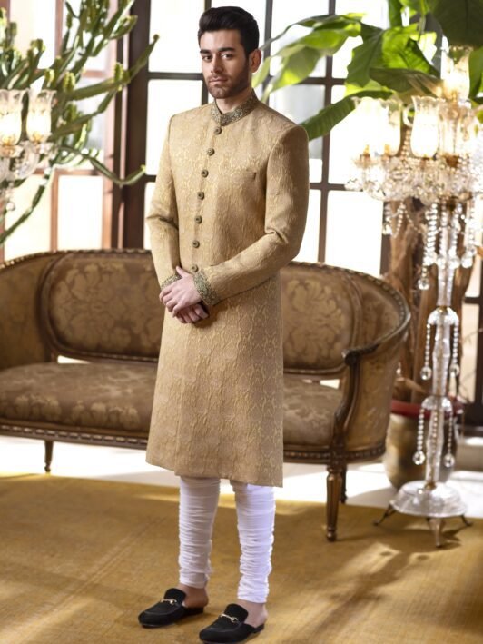 Buy Jamawar sherwanis online