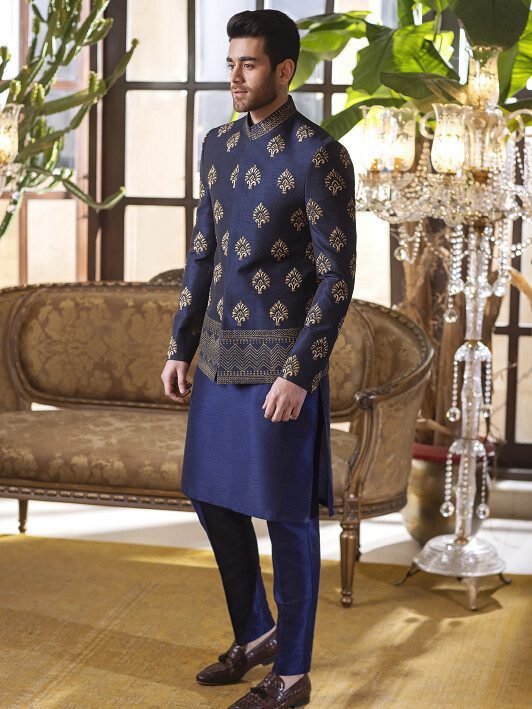 Hand Embellishments Prince Coat in PK