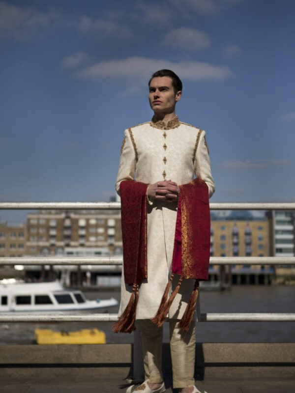 Trendy Embroidery Sherwani Online