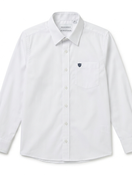 Premium School White Shirt (Classic Fit)